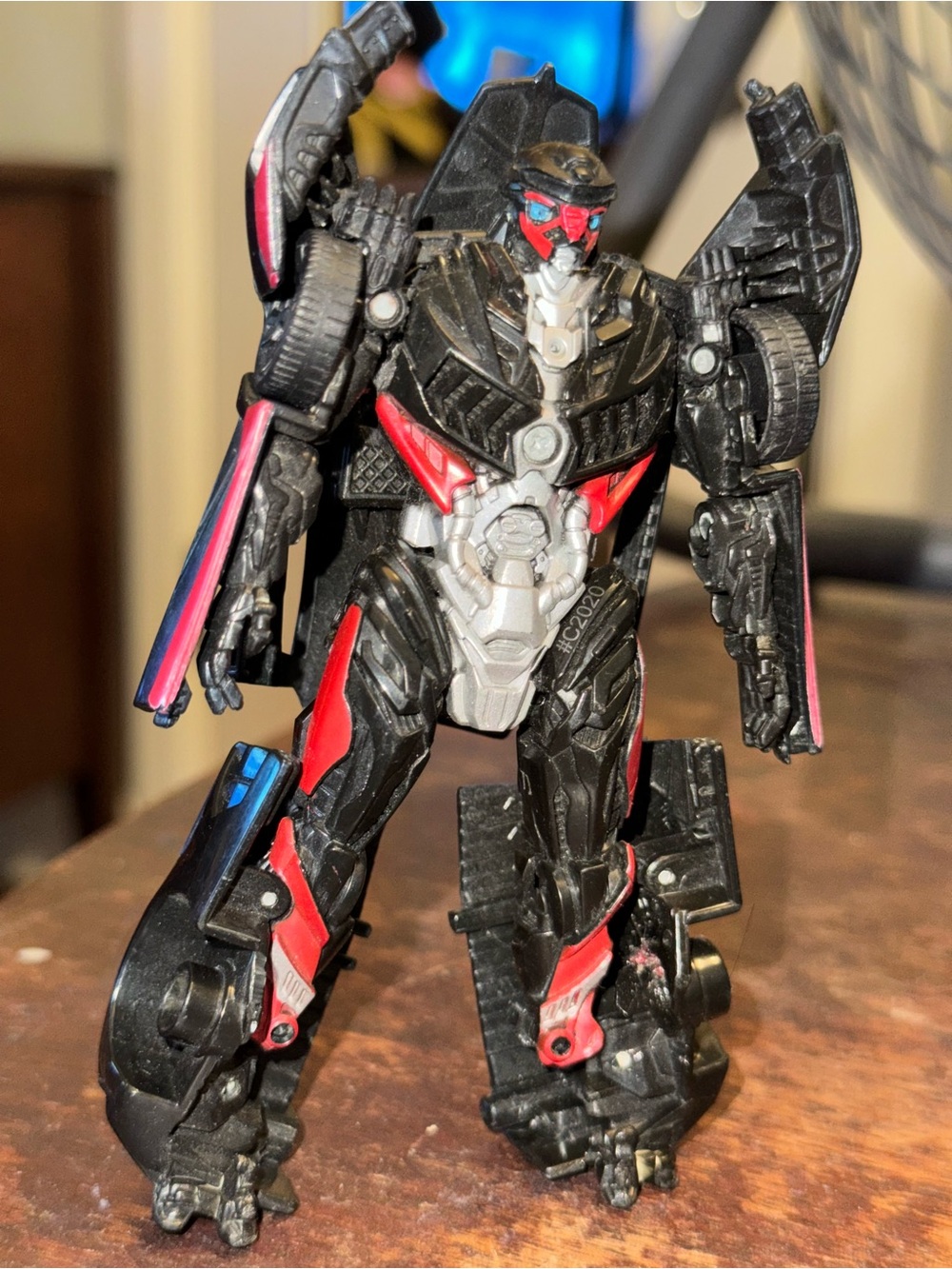 Transformers Black and Red Transforming Action Figure Toy